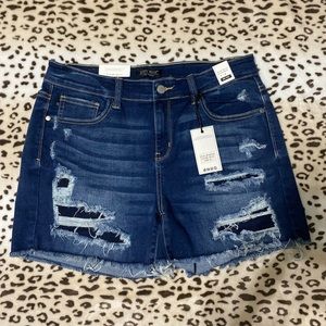 Judy Blue Distressed Denim Shorts
